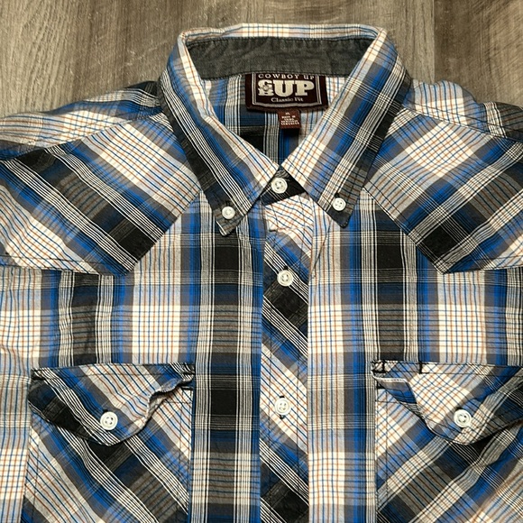 Cowboy Up Long Sleeve Button Down Shirt - XL - Picture 6 of 7